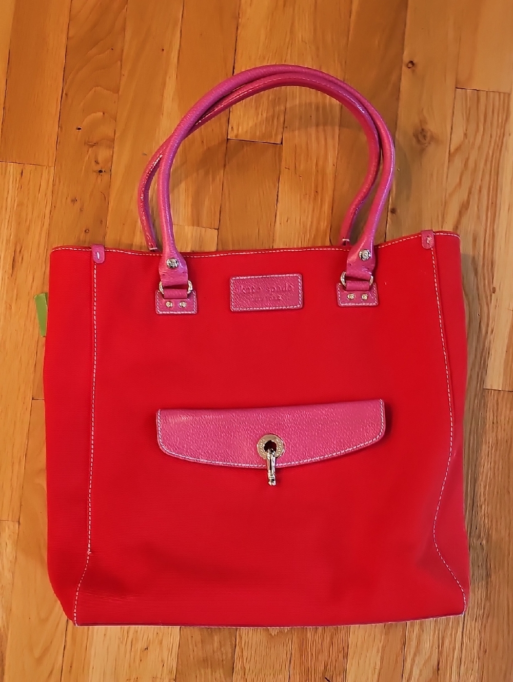 kate spade red and pink tote